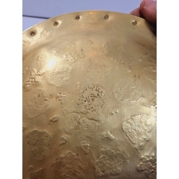 Vintage,Brass Tray,Indian Tray,Indian brass Tray,Serving Tray,Round - Picture 7 of 10